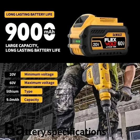 DEWALT 20V 60V 9000mAh FlexVolt Battery | Cordless Power