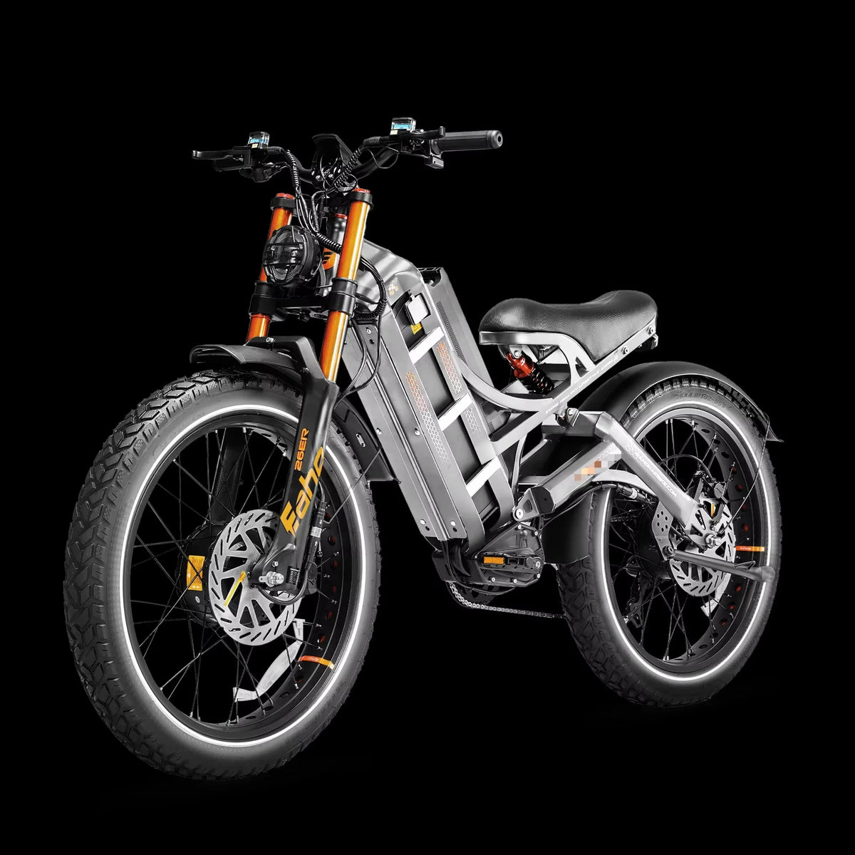 QQA Eahora Romeo Ultra II 50ooW Electric Bike 60V 80AH Integrated Battery, Steel Frame 112 Miles Range, Hydraulic Brakes 7 Speed