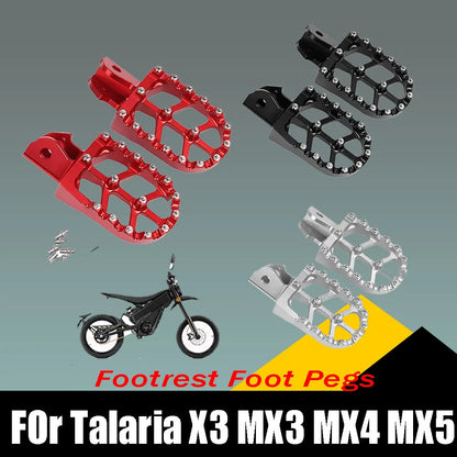 Motorcycle Accessories Footrest Foot Pegs Foot Rests Foot Pedals Footpegs Electric Bike Parts For Talaria X3 MX3 MX4 MX5 MX