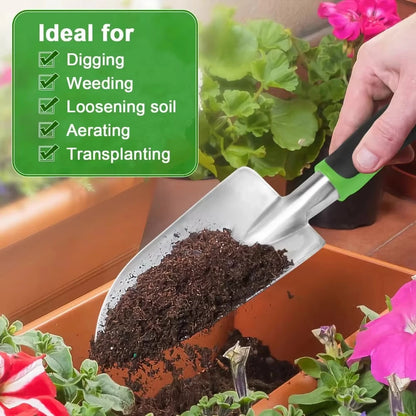 New Garden Tool Hand Trowel,Rake Tools With Ergonomic Handle,Garden Lawn Farmland Transplant Gardening Bonsai Tool