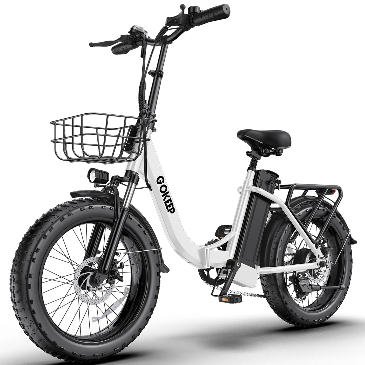 Portable Foldable Electric Bicycle Fat Tire Long Range Lithium Battery Assist Bike