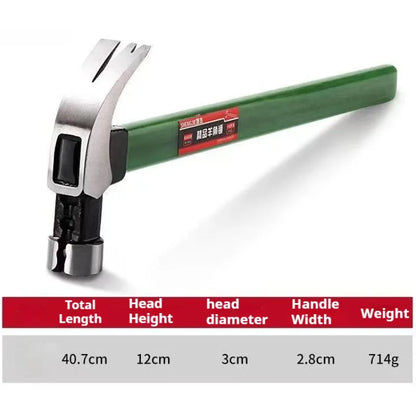 Workshop Electrician Tactical Hammer Professional Carpentry Woodworking Tools Construction Self-defense Supplies Hand Tools