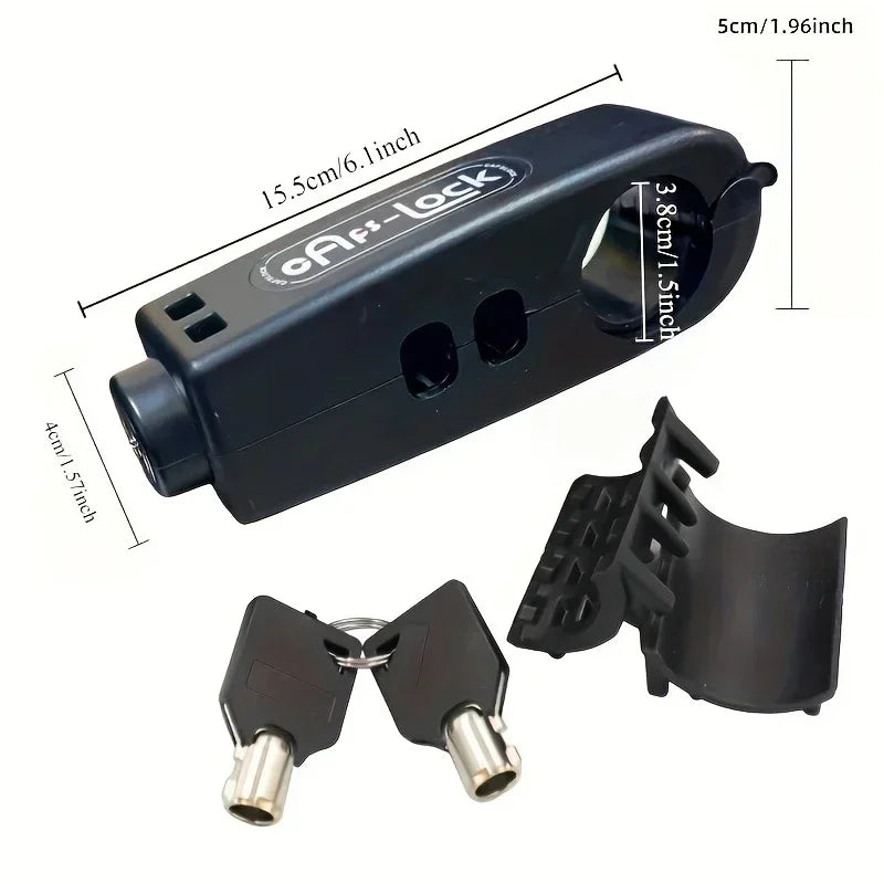Bike Anti-Theft Lock Electric Bicycle Brake Handlebar Grip Lock Portable Prevent Theft Bike Motorcycle Locks Cycling Accessories