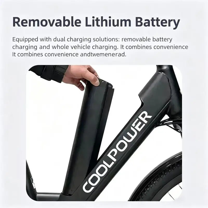 Adult E-Bike 48V 20Ah Battery 70 Range Road Electric Bicycle 26-Inch Tire City Ebike，Electric Bike