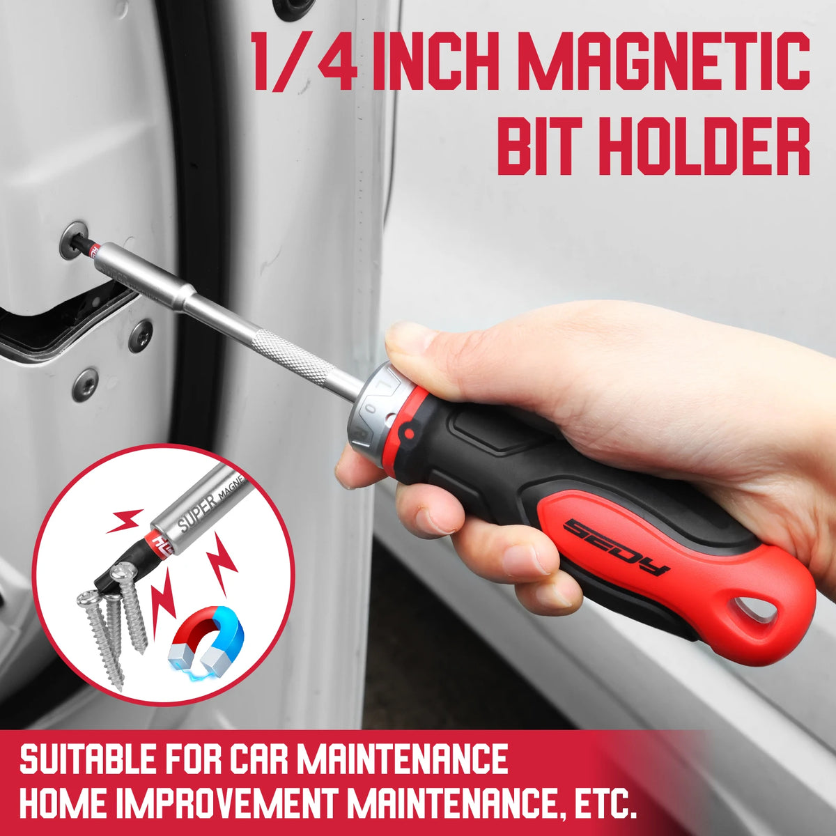 14-Inch Drive Magnetic Ratcheting Screwdriver