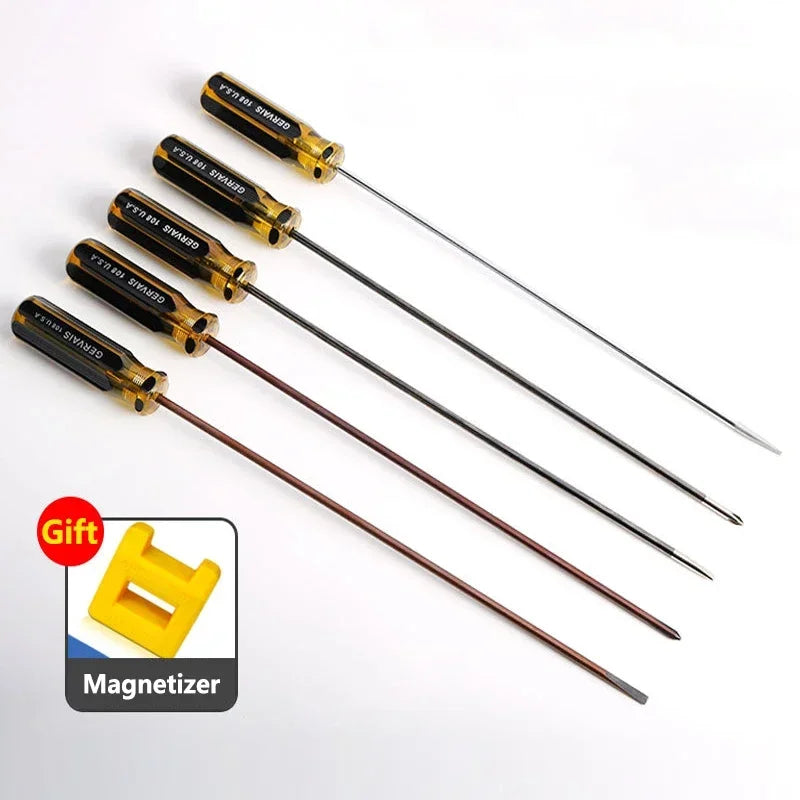 Extra Long Magnetic Screwdriver Set