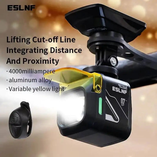 ESLNF Aluminum Bike Accessories 1200Lumens 4000Mah Type-C Charging Dust-Proof And Rain-Proof Bicycle Front Light