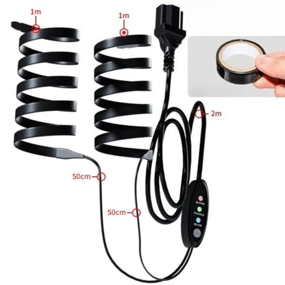 Electric Bike Heating Handle PTC Heating Temperature 48v60v72v Easy Install Winter Handle Durable Electric Bicycle Accessories