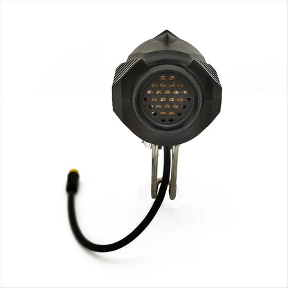 [in stock] Ebike LED Headlight Accessories 36V 48V Lamp 3pin Built-in Horn Front Light 4 LED Bulbs for Electric Scooters Bicycle