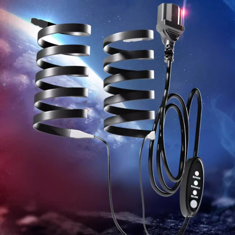 Electric Bike Heating Handle PTC Heating Temperature 48v60v72v Easy Install Winter Handle Durable Electric Bicycle Accessories