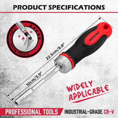 14-Inch Drive Magnetic Ratcheting Screwdriver