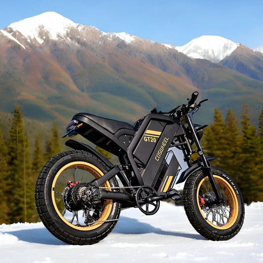 Coswheel Electric Bike for Adult 2000W 60V Off-Road Motorcycle Mountain Bikes 20Inch Electric Bike Fatbike Motorcycles E-bike