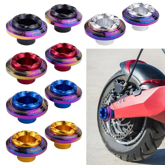 1 pair Motorbike Aluminum Alloy Electric Scooter Accessories Protection Pads Anti Crash Protector Shock Absorption Slider Cups