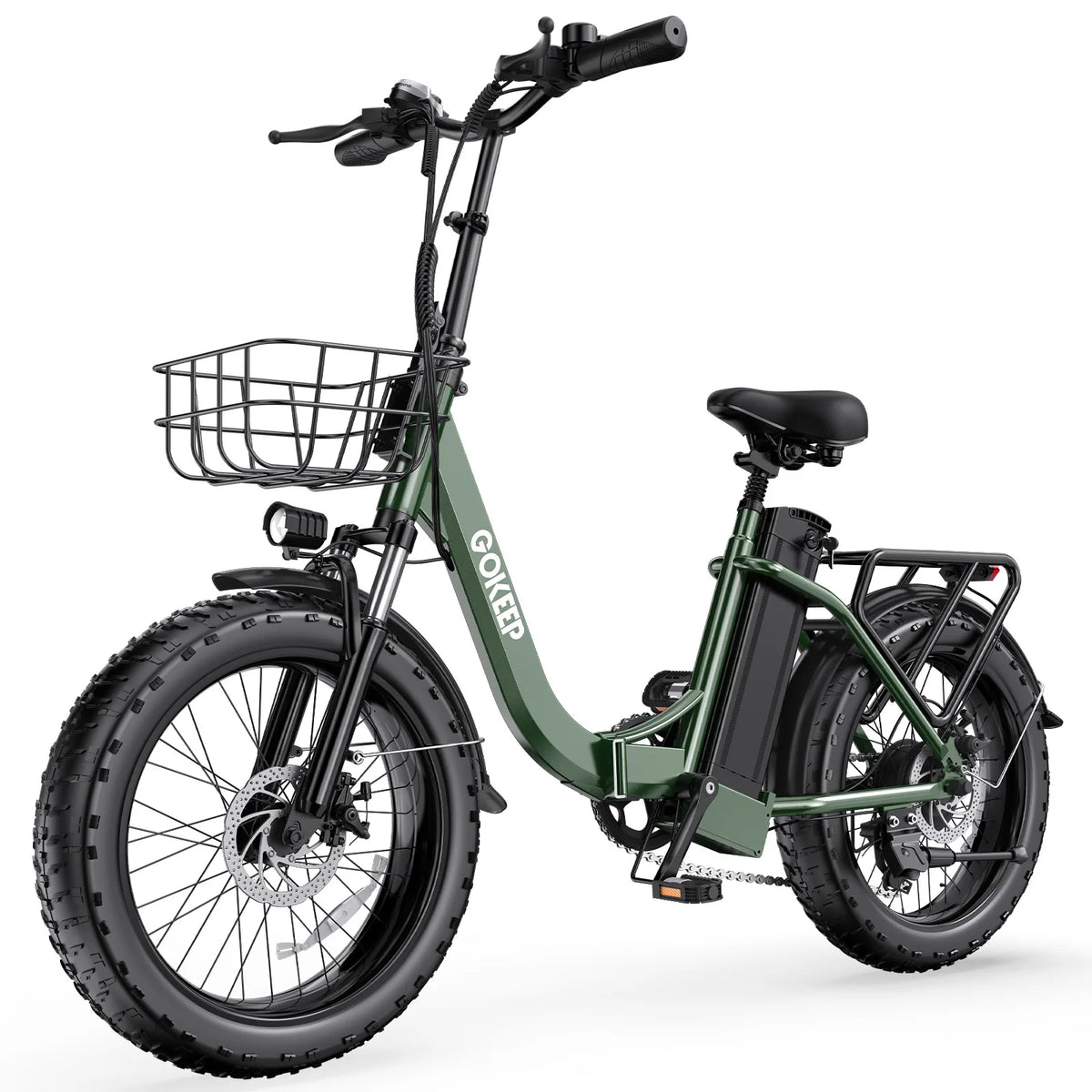 Portable Foldable Electric Bicycle Fat Tire Long Range Lithium Battery Assist Bike