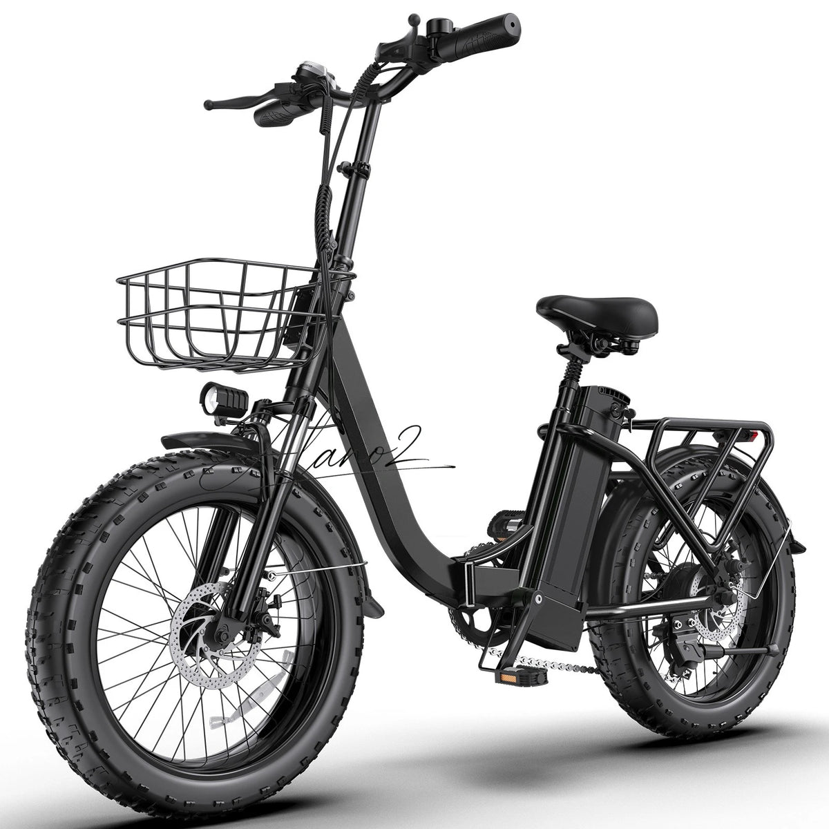 Portable Foldable Electric Bicycle Fat Tire Long Range Lithium Battery Assist Bike