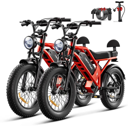 1500W Electric Bike Adults 48V 68+ Miles 7-Speed Mountain Commuter E-Bicycle, Customized