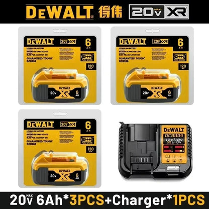 100%Original DEWALT 20V 6000mAh battery For DCB606 DCB609 DCB182 DCB205 DCB206 DCB209 power tool battery air transport
