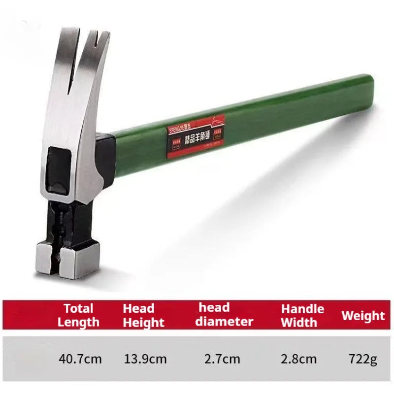 Workshop Electrician Tactical Hammer Professional Carpentry Woodworking Tools Construction Self-defense Supplies Hand Tools