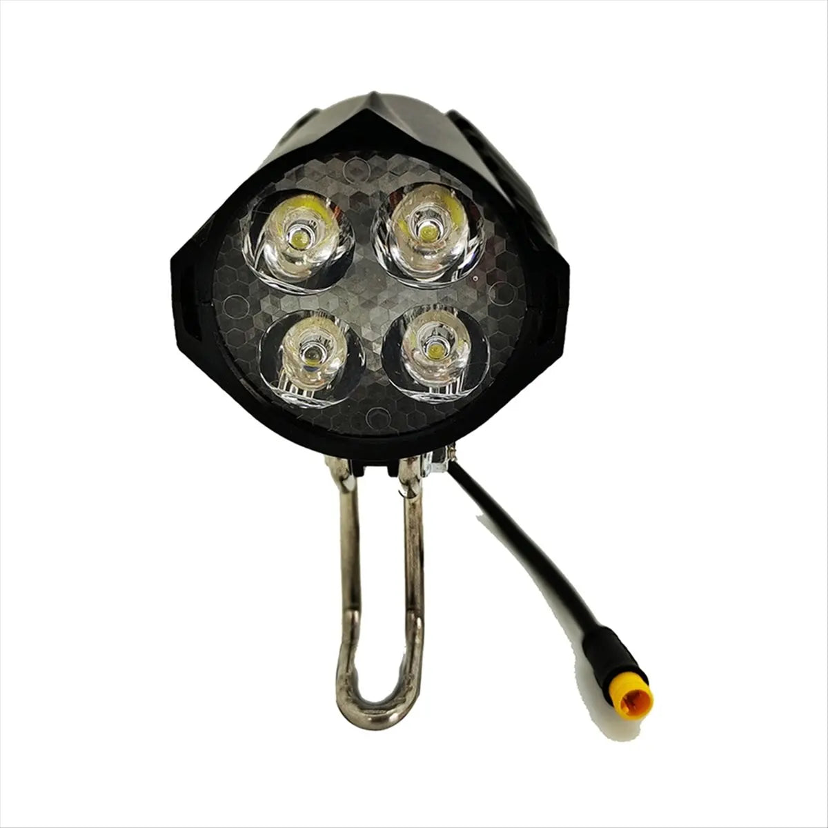 [in stock] Ebike LED Headlight Accessories 36V 48V Lamp 3pin Built-in Horn Front Light 4 LED Bulbs for Electric Scooters Bicycle