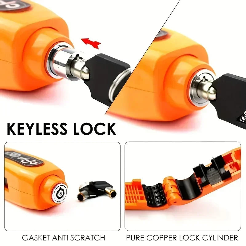 Bike Anti-Theft Lock Electric Bicycle Brake Handlebar Grip Lock Portable Prevent Theft Bike Motorcycle Locks Cycling Accessories