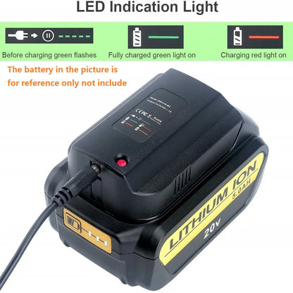Battery Charger for Dewalt 14.4V 18V 20V Li-ion Battery DCB201 DCB200 DCB 201 DCB203 DCB205 DCB206 DCB181, DCB180 Free Return