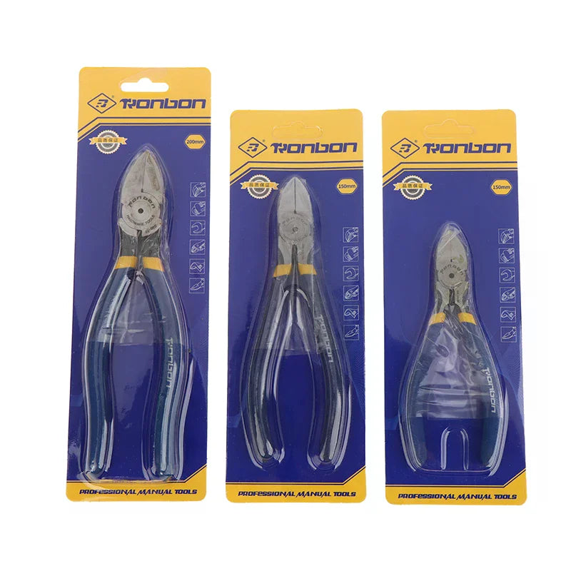 Reliable Electrician Hand Tools, 5/6/8 Inch Pliers, Wire Stripper, Side Cutter for DIY Use.