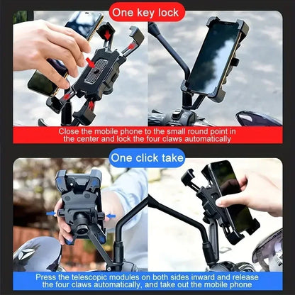 Bicycle Electric Bicycle Motorcycle Accessories Integrated Navigation Seat Outdoor Bicycle Mobile Phone Seat Shockproof Stand