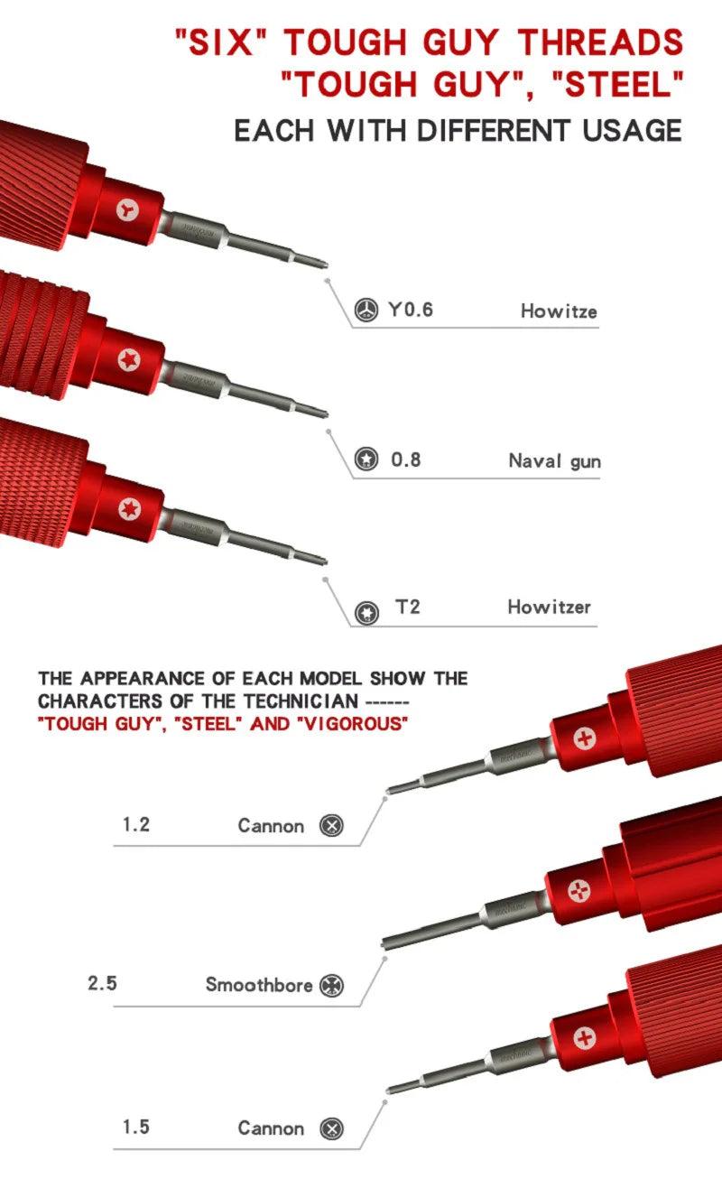 3D Magnetic Precision Screwdriver Set