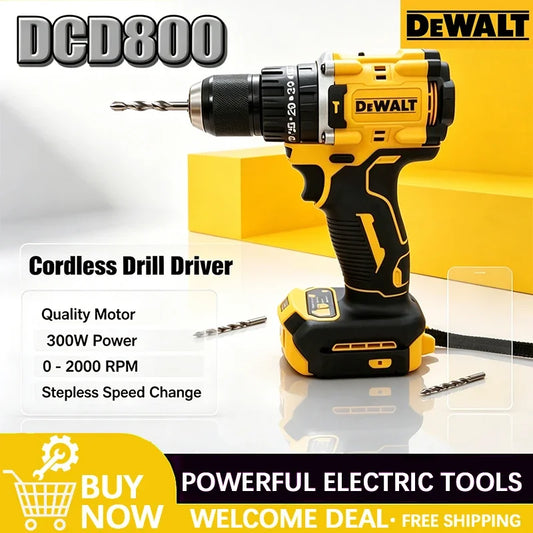 Dewalt DCD800 2000RPM Cordless Impact Drill 1/2 Inch Brushless Electric Screwdriver Lithium Electric Tool For 18V Battery
