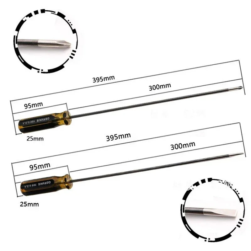 Extra Long Magnetic Screwdriver Set