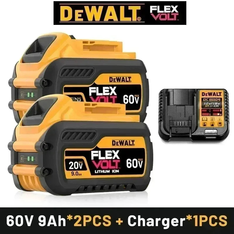 Original DEWALT battery 20V/60V 6000mAh 9000mAh rechargeable Li-Ion battery ,Dewalt tool battery, charger，electric drill，DCD805，