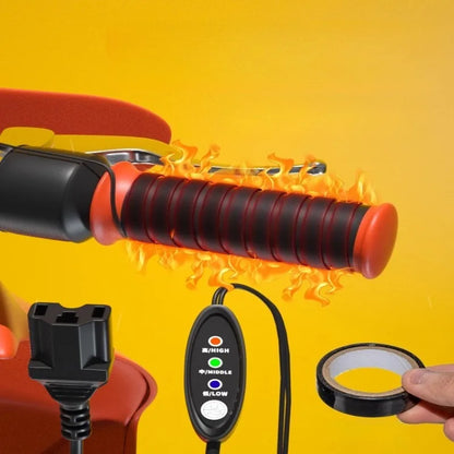 Electric Bike Heating Handle PTC Heating Temperature 48v60v72v Easy Install Winter Handle Durable Electric Bicycle Accessories