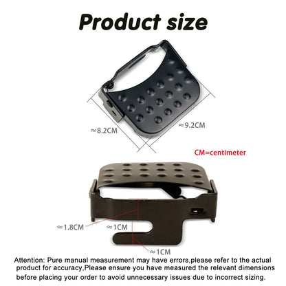 Universal Mountain Bike Electric Bike Folding Footrest with Elastic Spring, Oversized Design,  Rust-Resistant Paint Finish