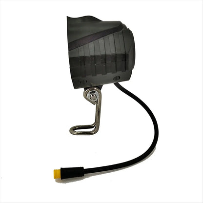 [in stock] Ebike LED Headlight Accessories 36V 48V Lamp 3pin Built-in Horn Front Light 4 LED Bulbs for Electric Scooters Bicycle
