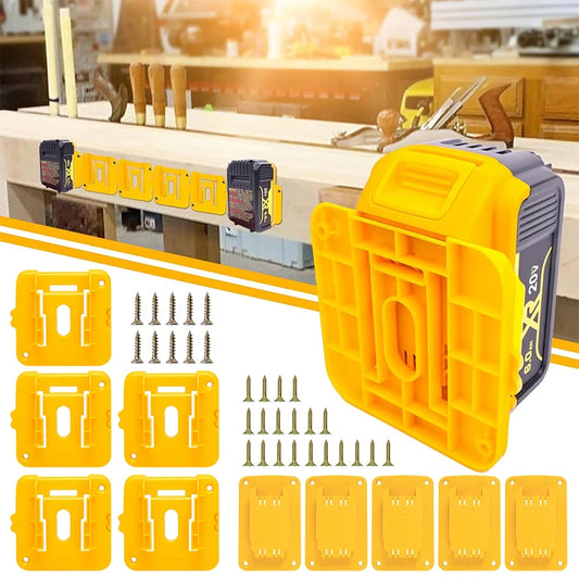 5/10 Pack Battery Storage Rack Machine Holder for Dewalt 14.4V 18V Li-ion Battery Wall Mount Tool Bracket Power Tool Accessorie
