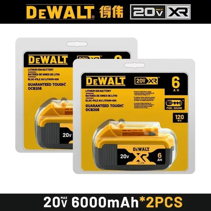 100%Original DEWALT 20V 6000mAh battery For DCB606 DCB609 DCB182 DCB205 DCB206 DCB209 power tool battery air transport