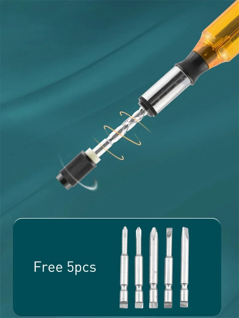 Hand-Pressed Screwdriver Bit Set