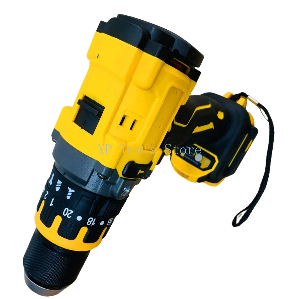 For Milwaukee/DeWALT 20V Battery Brushless Electric Drill 13mm Chuck Cordless Impact Hammer Drill Screwdriver 20+3 Torque Tools