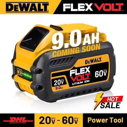 Original DEWALT battery 20V/60V 6000mAh 9000mAh rechargeable Li-Ion battery ,Dewalt tool battery, charger，electric drill，DCD805，