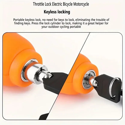 Bike Anti-Theft Lock Electric Bicycle Brake Handlebar Grip Lock Portable Prevent Theft Bike Motorcycle Locks Cycling Accessories
